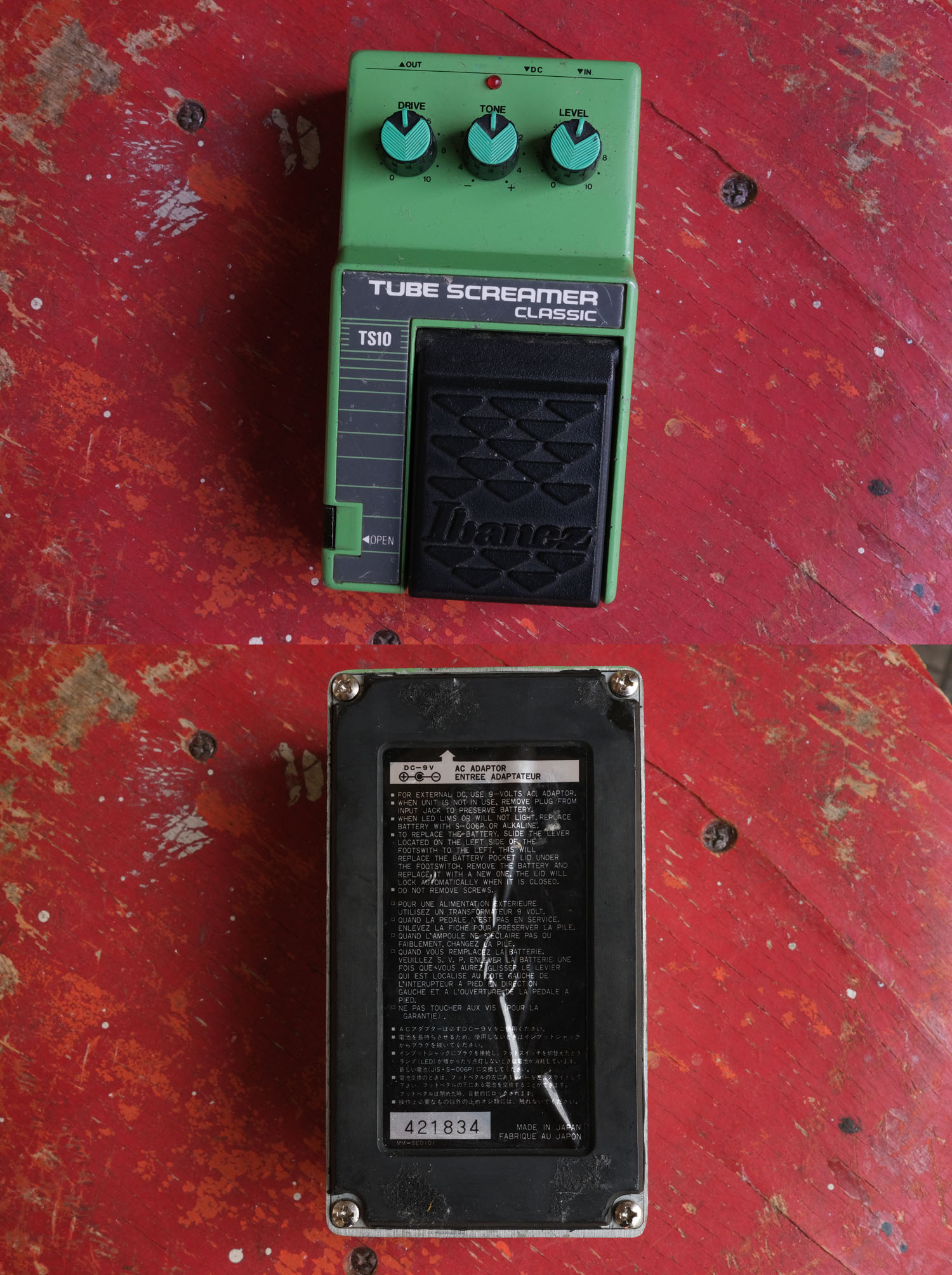 Vintage Ibanez TS10 Tubescreamer Made in Japan